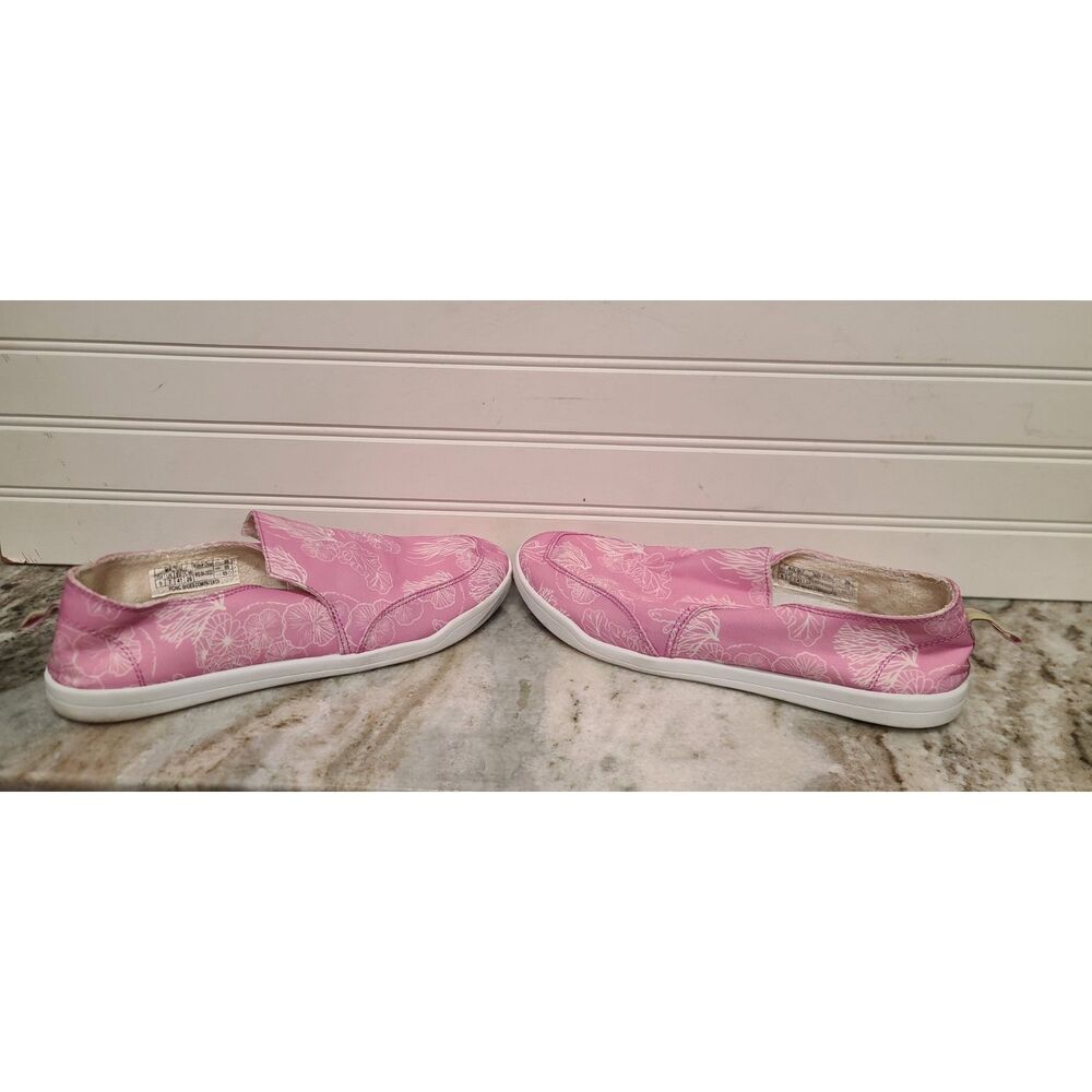 Vionic Beach Womens Malibu Jellyfish Pink/White Slip On Shoes Size 9 - Picture 3 of 7